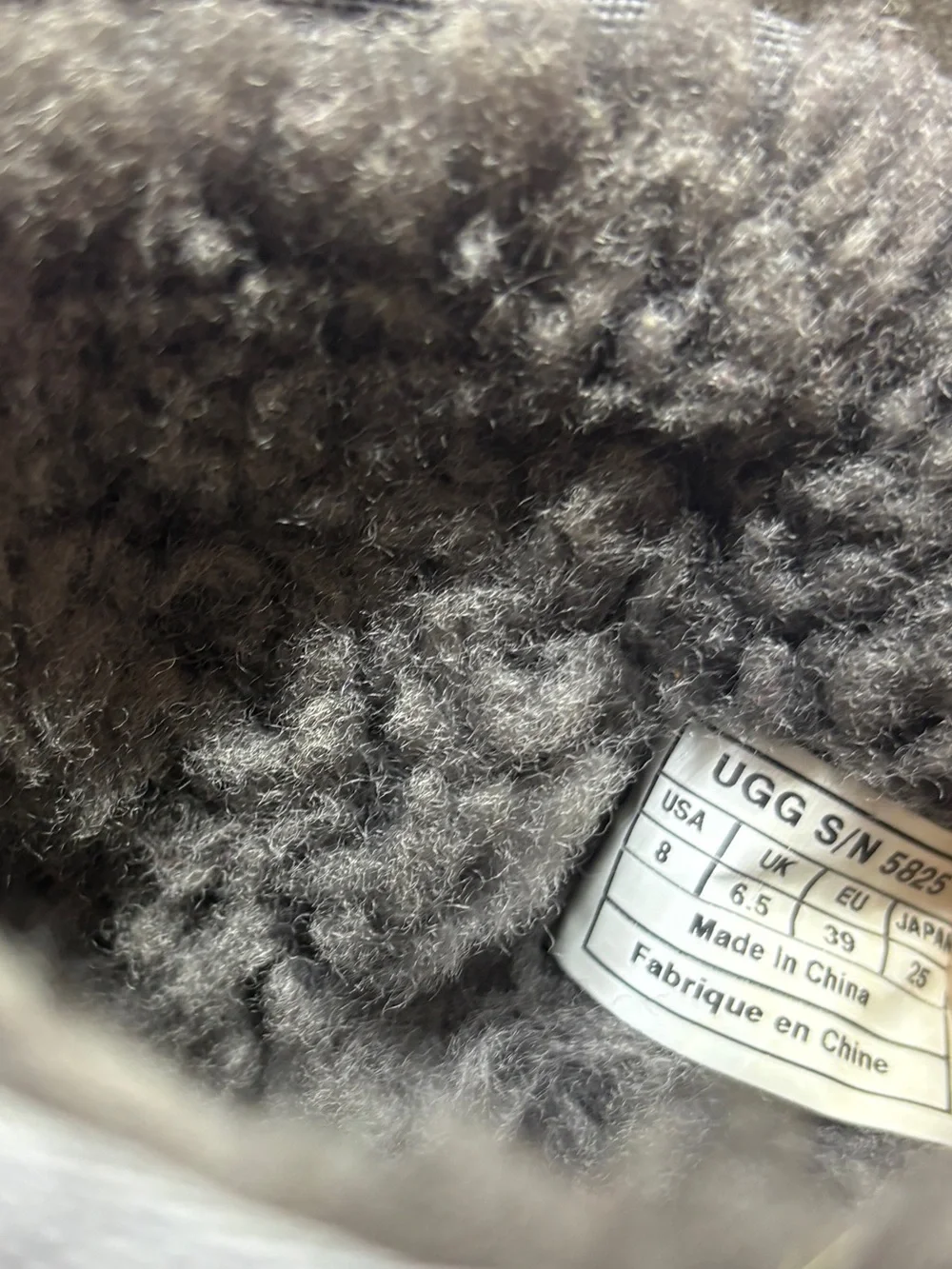 Ugg gray boots size 8